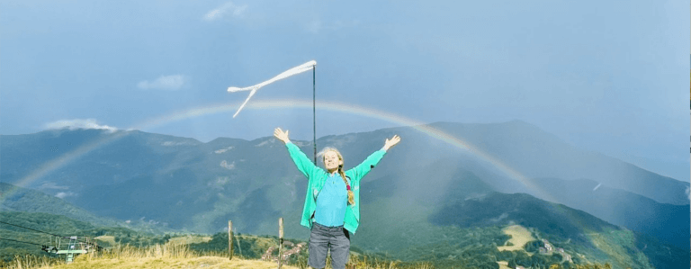 arcoobaleno in montagna